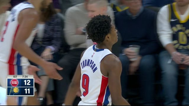 NBA常规赛：活塞vs步行者第1节英文原声回放