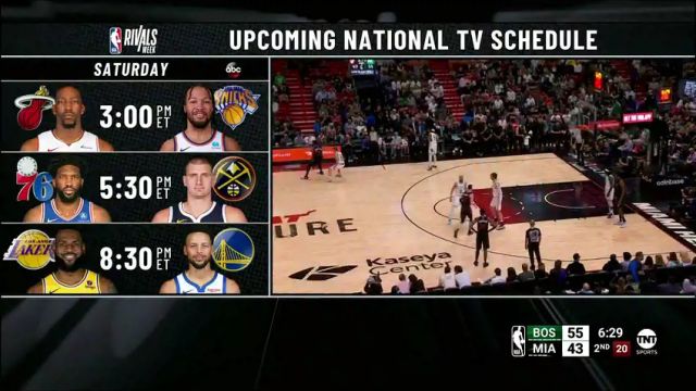 NBA常规赛：凯尔特人vs热火第2节英文原声回放