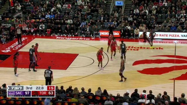 NBA常规赛：国王vs猛龙第3节英文原声回放