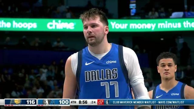 NBA常规赛：步行者vs独行侠第4节英文原声回放