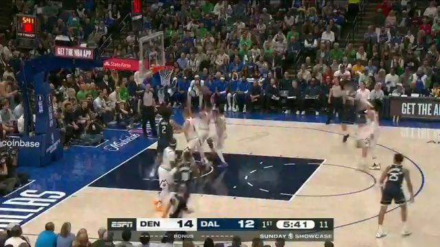 NBA常规赛：掘金vs独行侠英文原声全场回放