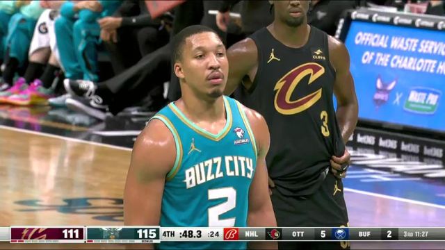 NBA常规赛：骑士vs黄蜂第4节英文原声回放
