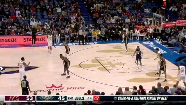 骑士vs鹈鹕第2节中文解说回放