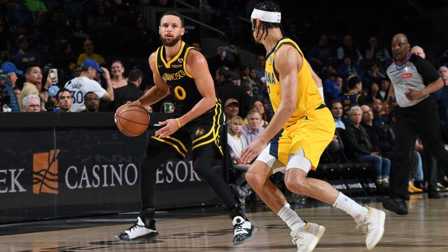 步行者123-111勇士 步行者6人得分上双客场战胜勇士