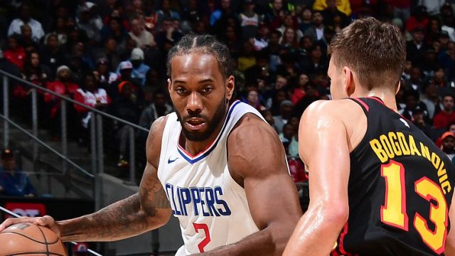 莱昂纳德vs老鹰集锦 轰下36分全力输出率队取胜