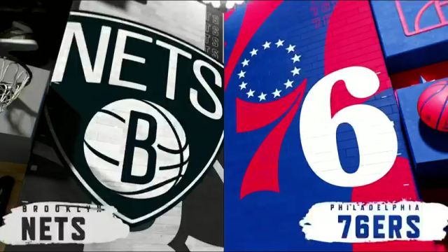 篮网vs76人英文原声全场回放