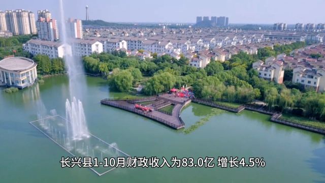 2023年110月湖州各地财政收入,长兴总量居首,南浔增速最佳