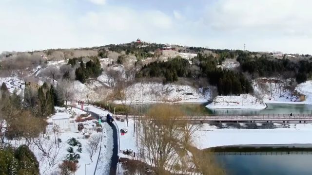 博览组图︱花山雪后初霁 美如水墨丹青