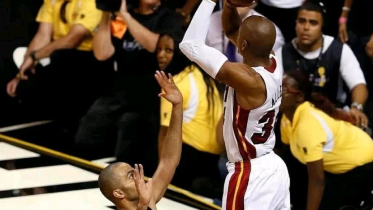 热火三巨头大战马刺gdp,雷阿伦世纪三分拯救詹姆斯!