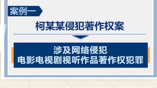 最高检,发布依法惩治侵犯著作权犯罪典型案例