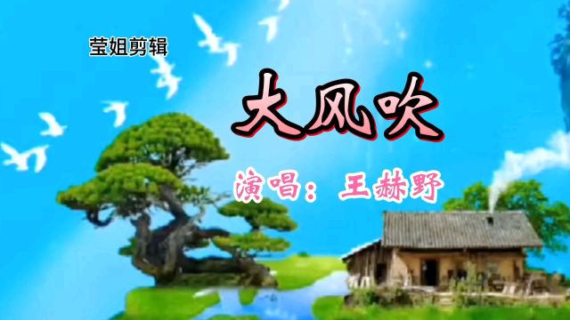 网红歌曲《大风吹》王赫野演唱,动听的旋律,好听又上瘾