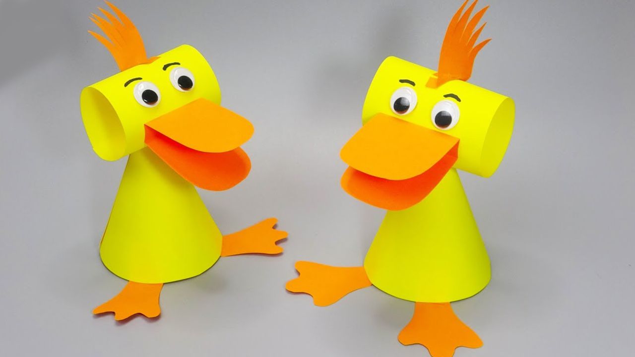 儿童娃娃益智折纸手工:一起来制作有趣的小鸭子吧!