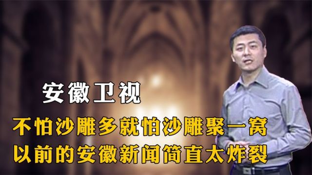 当年安徽卫视有多野?新闻中除了奇葩就是沙雕,各种奇闻层出不穷