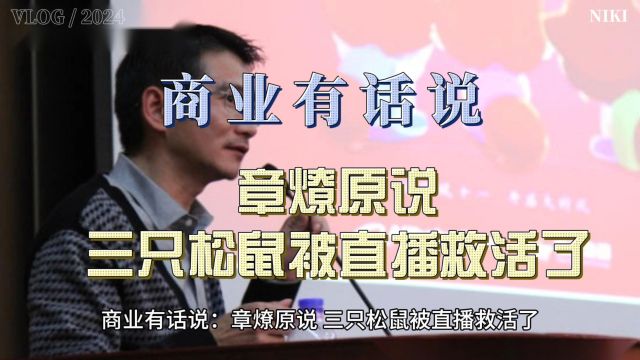 商业有话说:章燎原说,三只松鼠被直播救活了