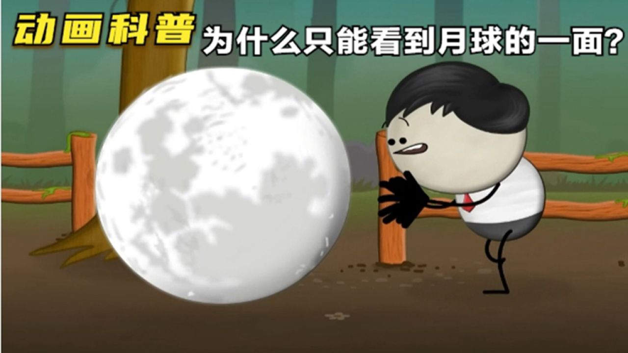 动画科普：为什么只能看到月球的一面？_高清