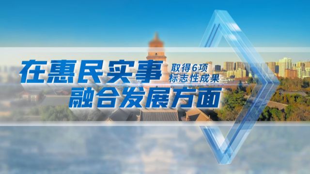 头雁站位 塔尖标准 | 二十项标志性成果之惠民实事及融合发展