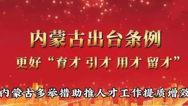 内蒙古多举措助推人才工作提质增效