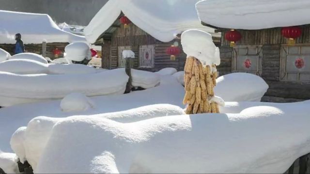 像糖浆一样挂在屋檐上的雪花,你见过吗?