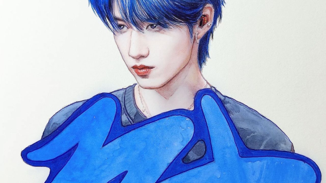 粉丝让画的朱志鑫,这画出来也太帅了吧,果断粉了