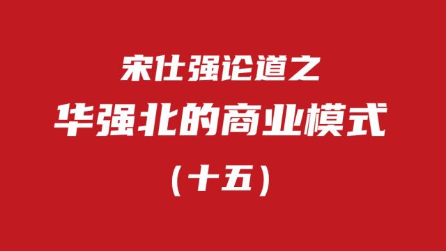 宋仕强论道之华强北的商业模式(十五)