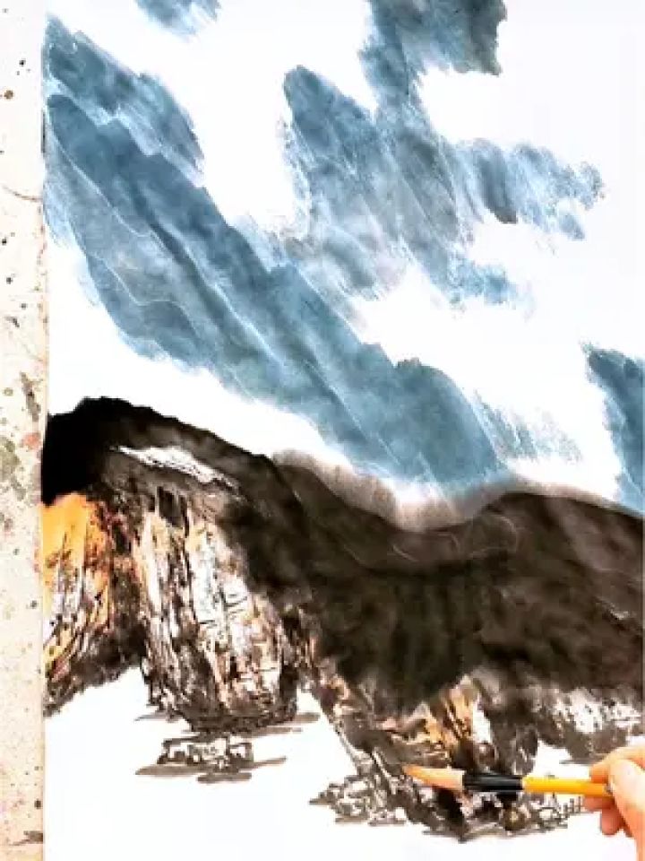 王汉卿教你画#王汉卿#国画#山水写意教程