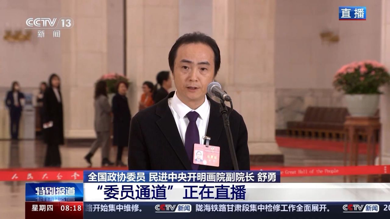 全国政协委员舒勇:打造新时代的国家文化符号 要绵绵用力,久久为功