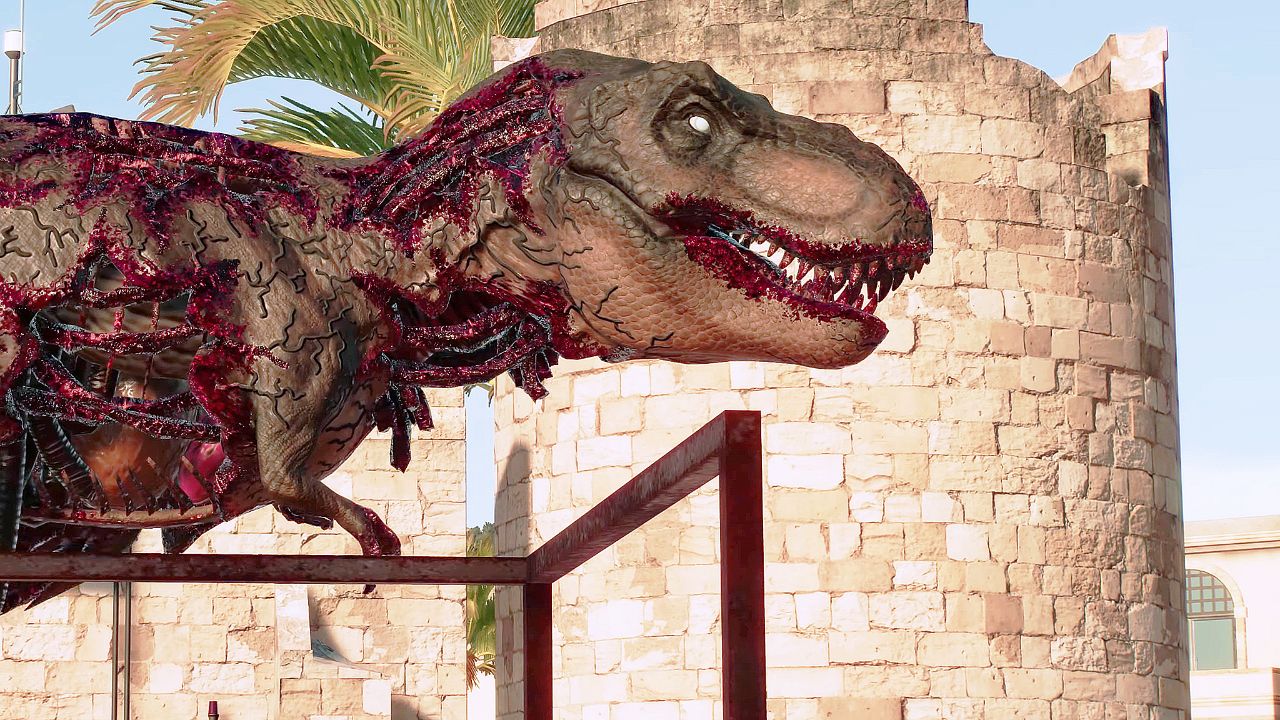 "血怒僵尸"霸王龙,棘龙(jp3),迅猛龙 ~ 侏罗纪世界进化