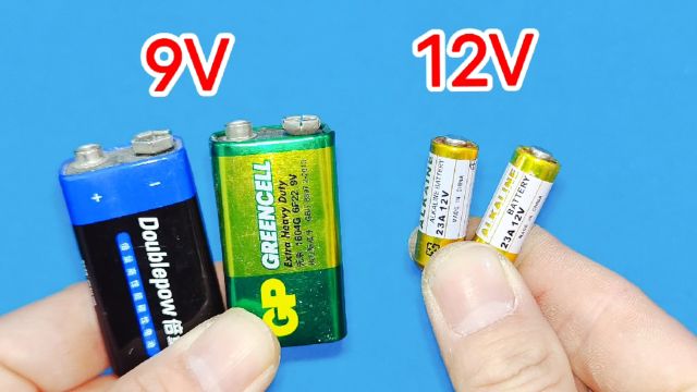 12V电池这么小,9V电池这么大,到底什么区别?10个电工9个不知道