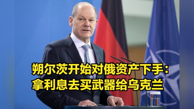 德国首次转向!朔尔茨开始对俄资产下手:拿利息去买武器给乌克兰