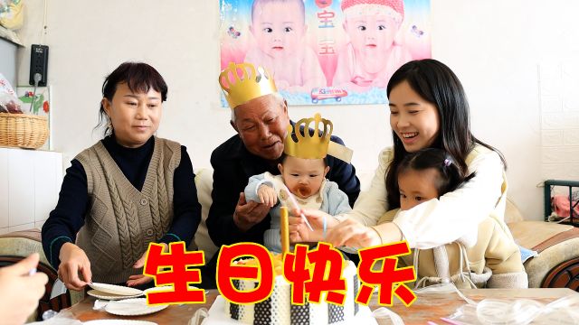 回老家给外公过72岁生日,祝外公身体健康,长命百岁,生日快乐!