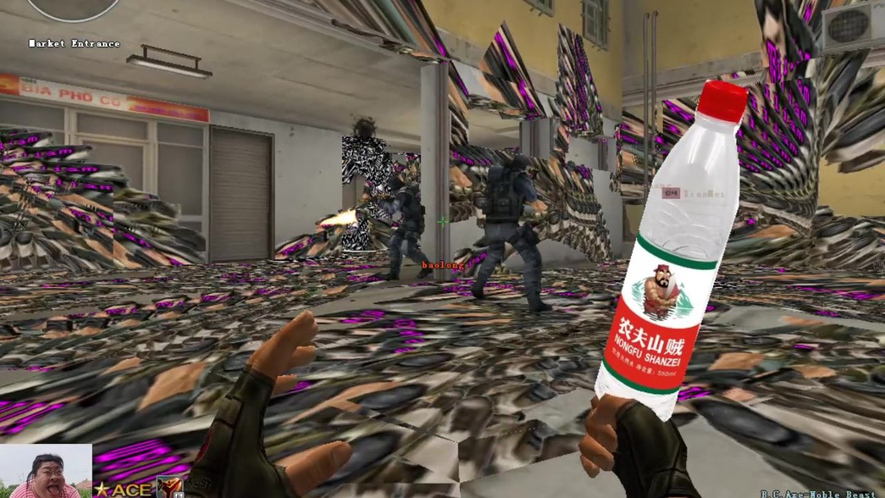 cf搞笑:威廉与喷涂融为一体了