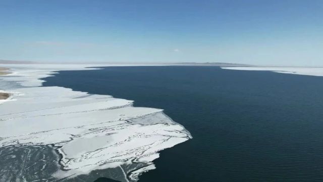 青海湖开湖季:潋滟湖色破冰出 万物生灵迎春到