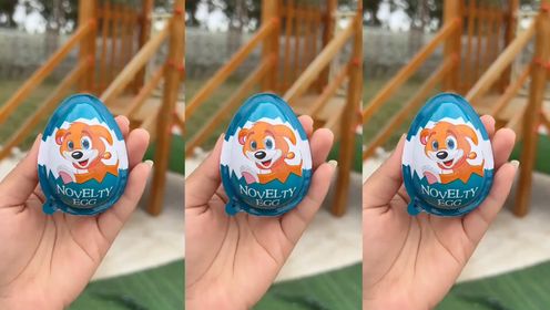 亲子互动游戏,大宝饿了给她拿个奇趣蛋