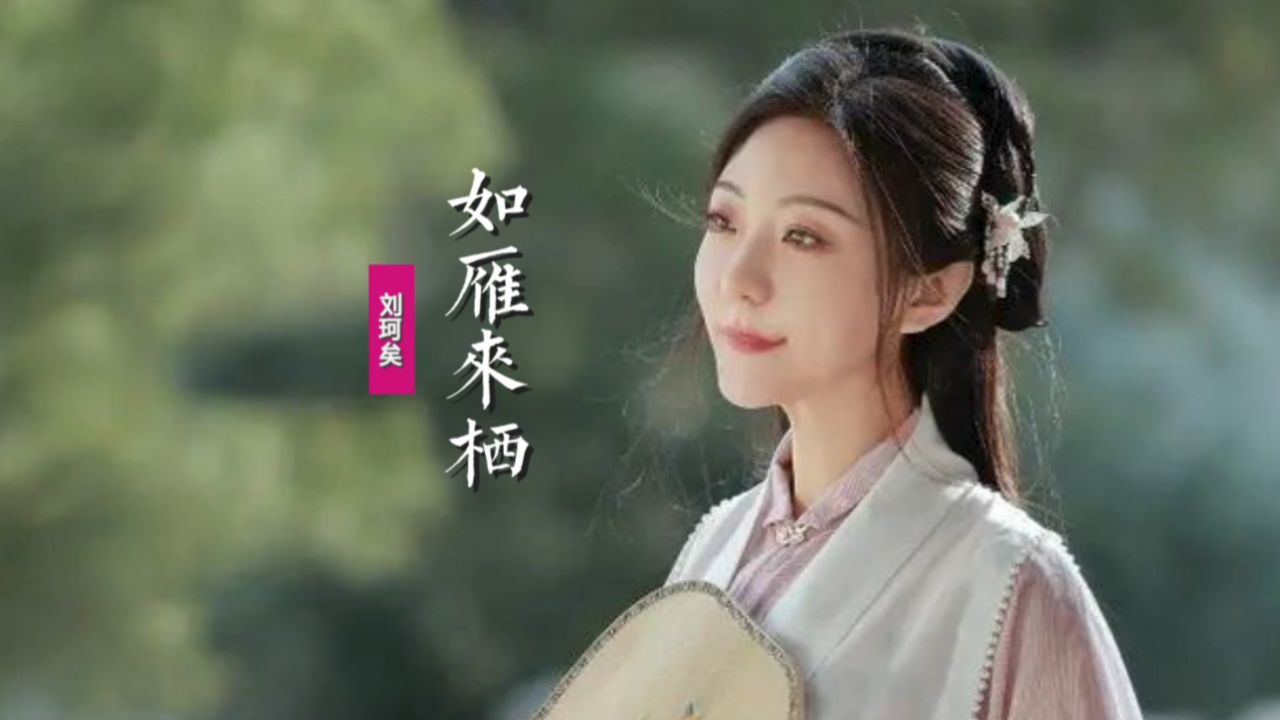 刘珂矣《如雁来栖》:风翻白浪花千片,雁点青天字一行