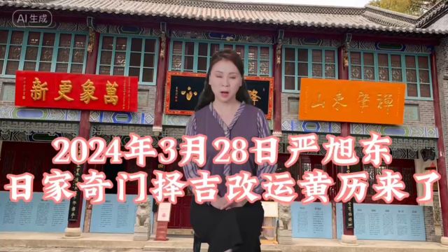 风水大师严旭东2024年3月28日严旭东日家奇门改运