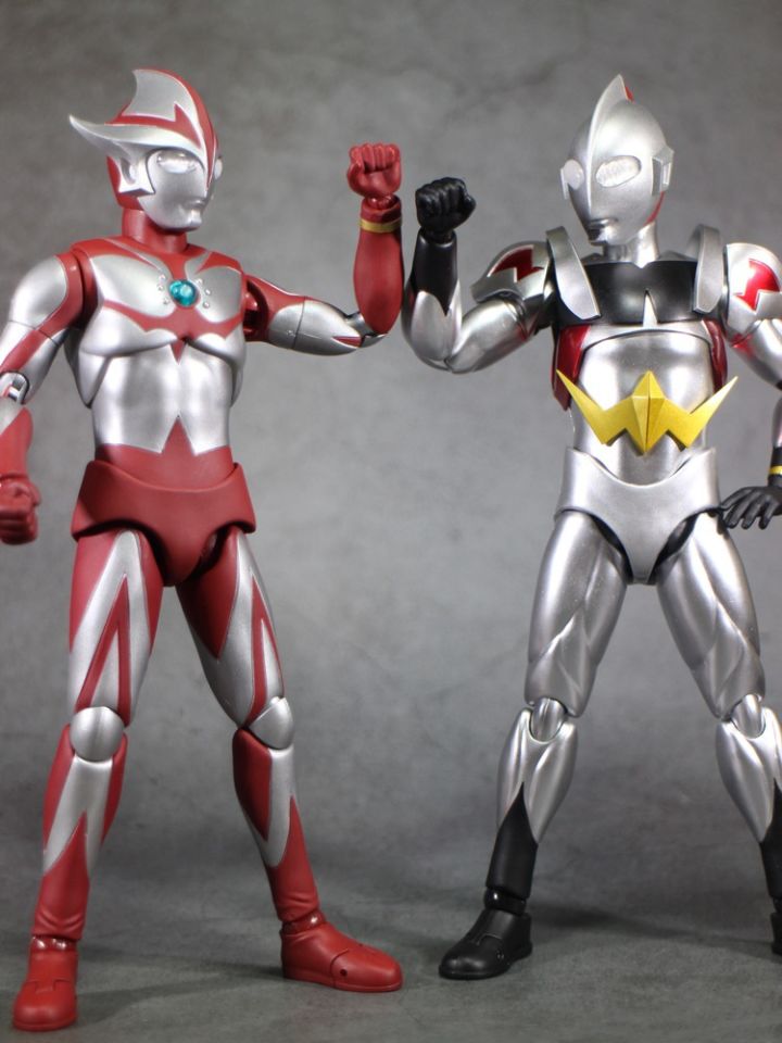 【展示】hero action figure haf系列 美洛斯奥特曼 铠甲装备形态 可