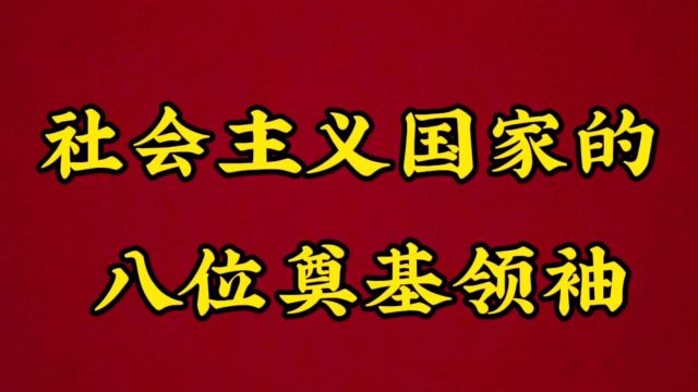 社会主义国家的八位奠基领袖