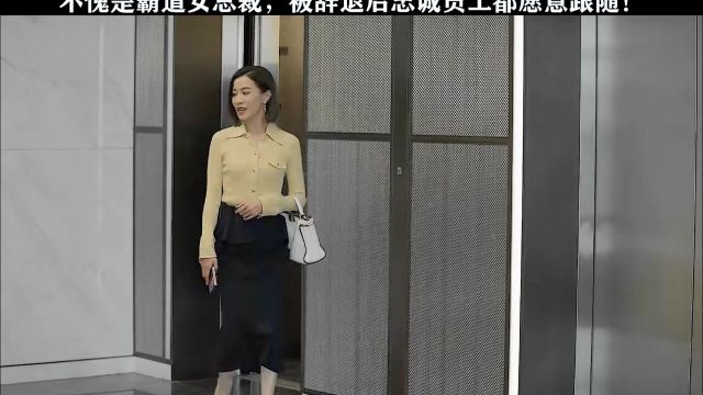 女总裁的能力到底有多强才会让员工死心塌地的跟她