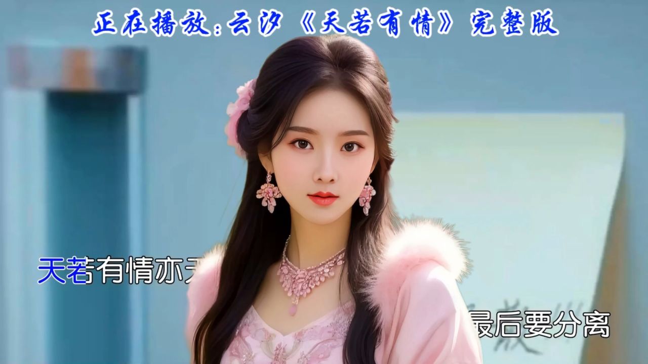 重温经典,云汐深情歌唱《天若有情》每一个音符都饱含深情