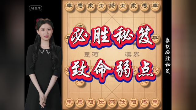 象棋必胜秘诀,一击必杀!