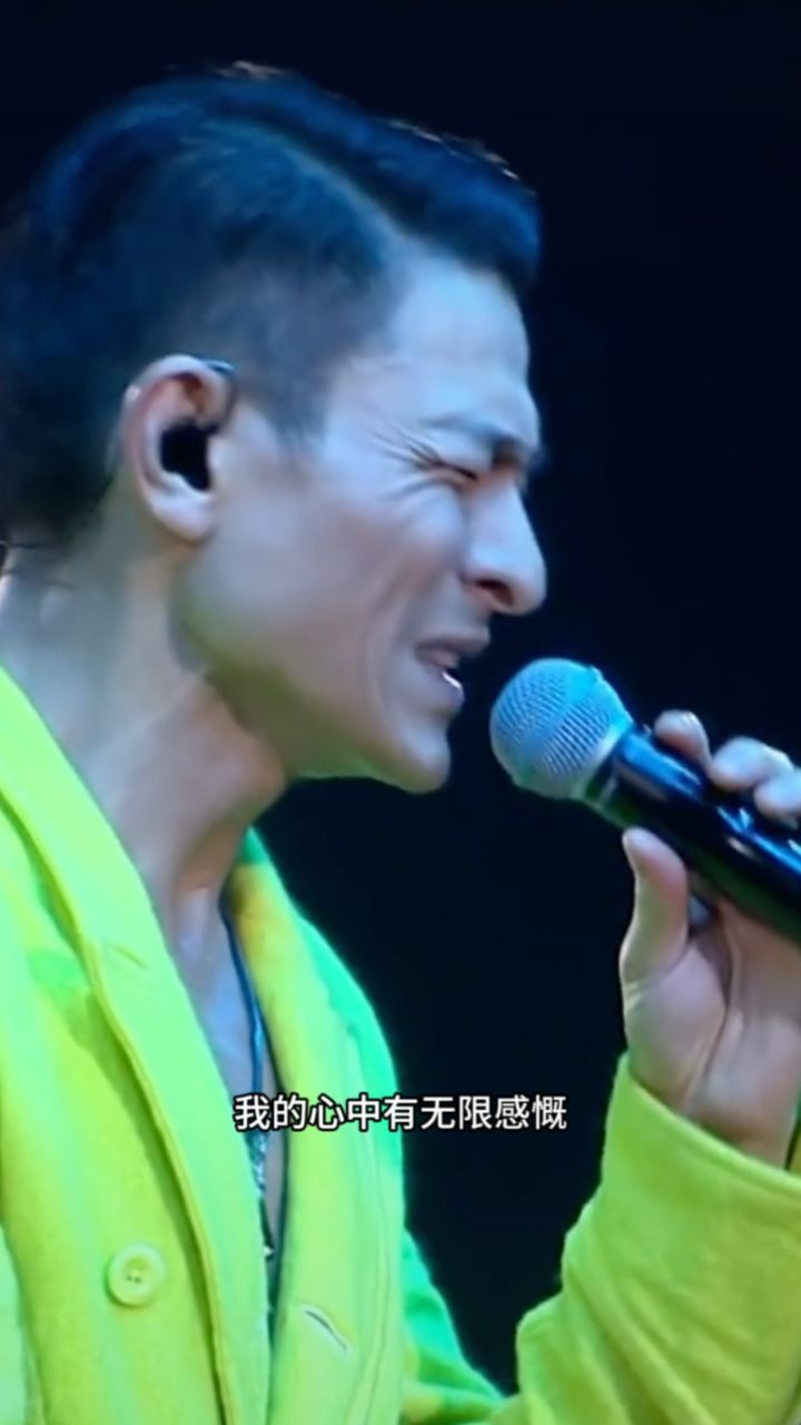 刘德华演唱会唱哭了