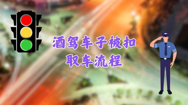 酒驾车子被扣了取车流程,教你轻松取回爱车