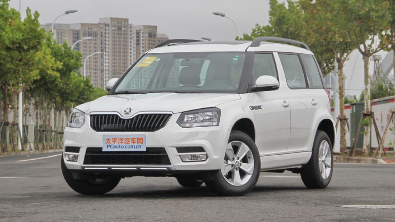 白色上汽斯柯达野帝