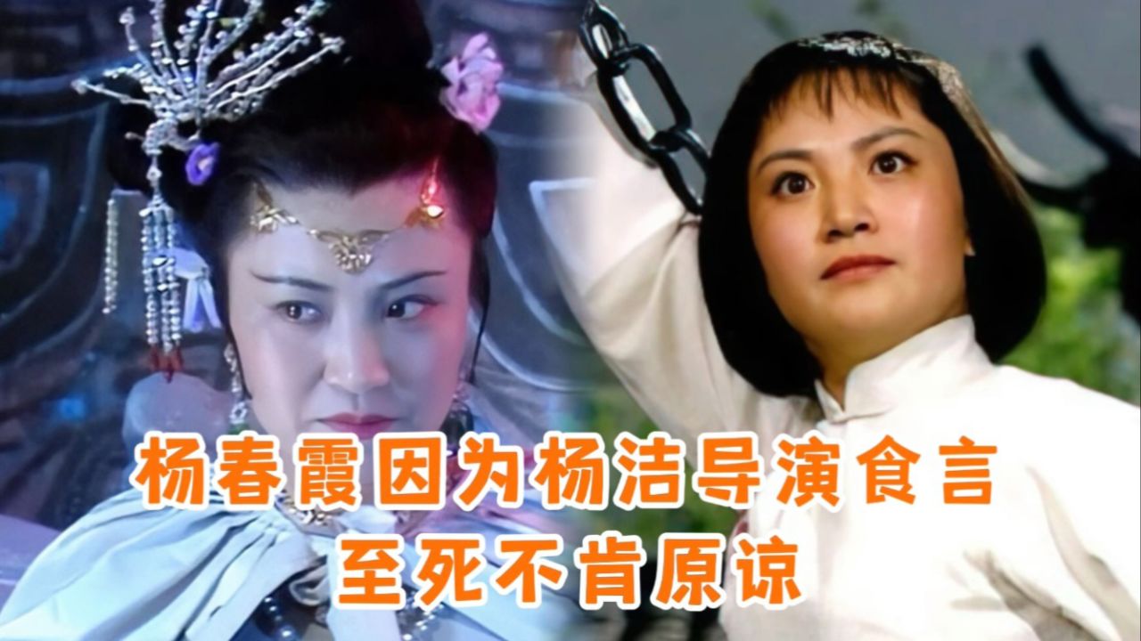 白骨夫人杨春霞,角色塑造虽然成功,因为杨洁食言老死不相往来
