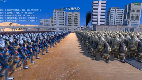 史诗战争模拟器:疾风欧布奥特曼VS3位奥特曼与雷德王_高清1080P在线观看平台_腾讯视频