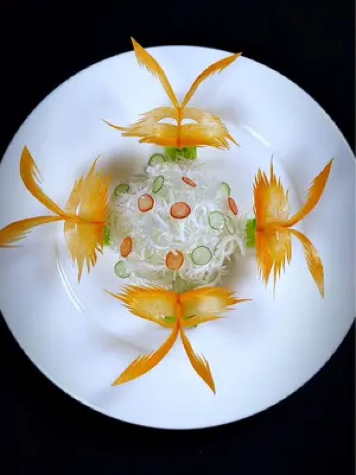 把娃娃菜做成吃不起的样子#吃出仪式感 #创意盘饰 #凉拌菜 #娃娃菜