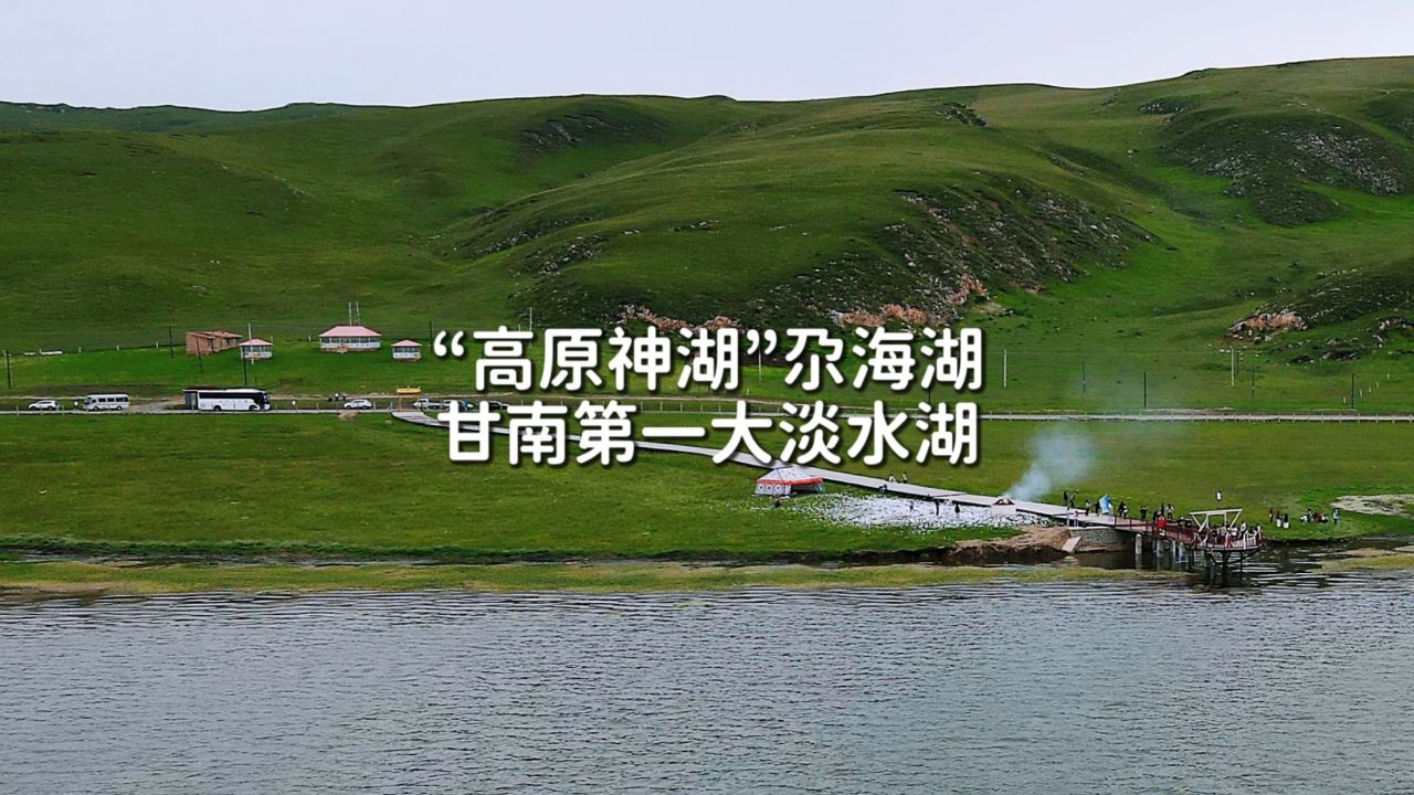 甘南第一大淡水湖,碌曲县尕海湖,风光秀美被誉为"高原神湖"