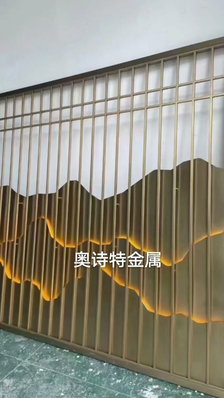 不锈钢(铜#铝)装饰屏风 隔断,金属网隔断,金属帘,亚克力金属屏风,艺术