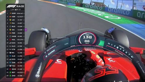 纵情F1_2024F1荷兰大奖赛正赛_追上前五!塞恩斯1号弯外线超越佩雷兹升至第五_高清1080P在线观看平台_腾讯视频