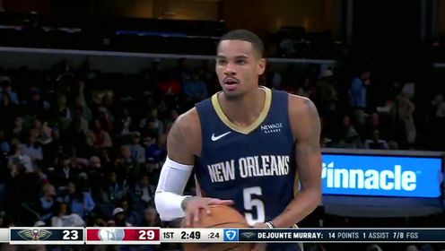 《NBA全场集锦》NBA常规赛：鹈鹕vs灰熊第1节英文原声回放